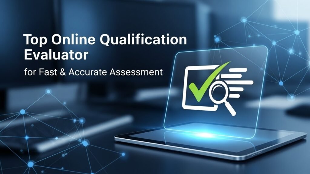 Online qualification evaluator platform for fast and accurate assessment