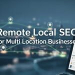 Remote local SEO strategy for multi location businesses showing city based rankings on Google Maps