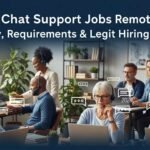 Person working from home laptop doing online chat support job with headset in 2026