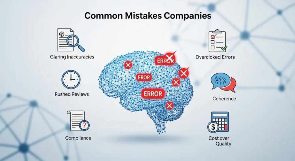Common Mistakes Companies Make When Reviewing AI Content