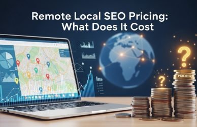 Remote local SEO pricing comparison showing monthly costs and services for businesses