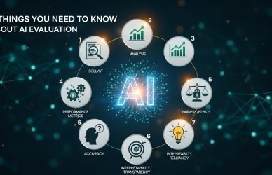 AI evaluation process showing human reviewers analysing AI generated search results for accuracy and quality