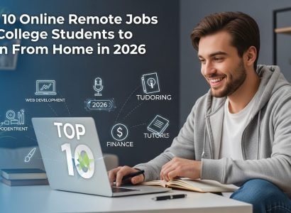 A list of the top 10 online remote jobs for college students in 2026, offering flexible earning opportunities from home.