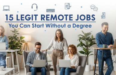 Legit remote jobs you can start without a degree work-from-home career options for beginners in 2025