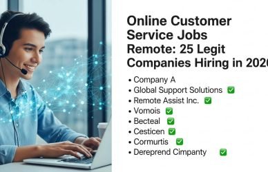 Online customer service jobs remote 2026 list of legit companies hiring work from home agents